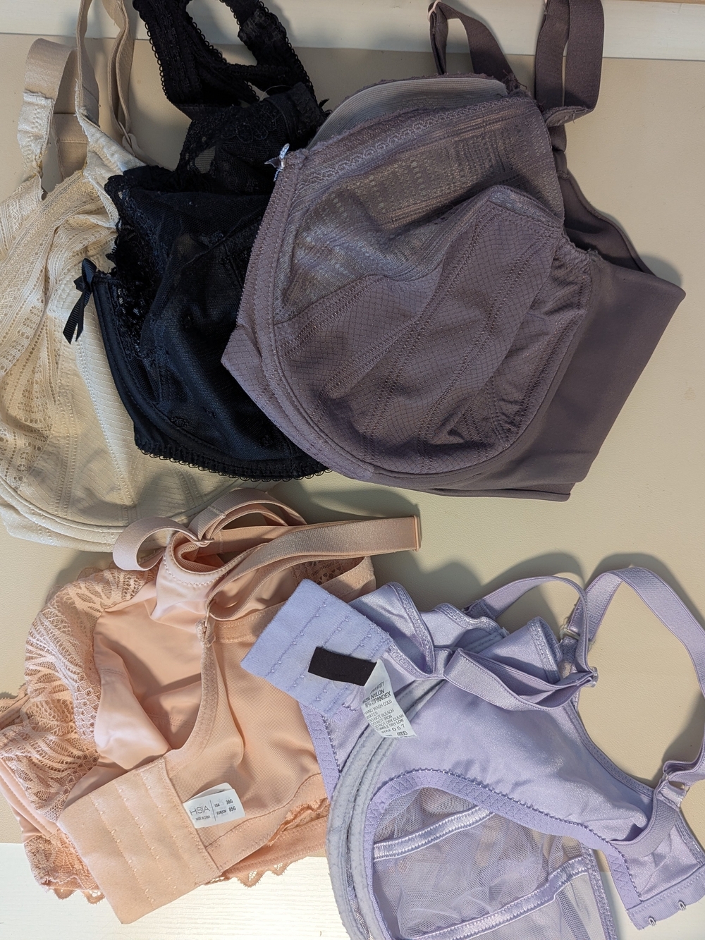 Lilyette Multipack Bras in Lilac, Black, Nude & Pink DD/DDD/F/G